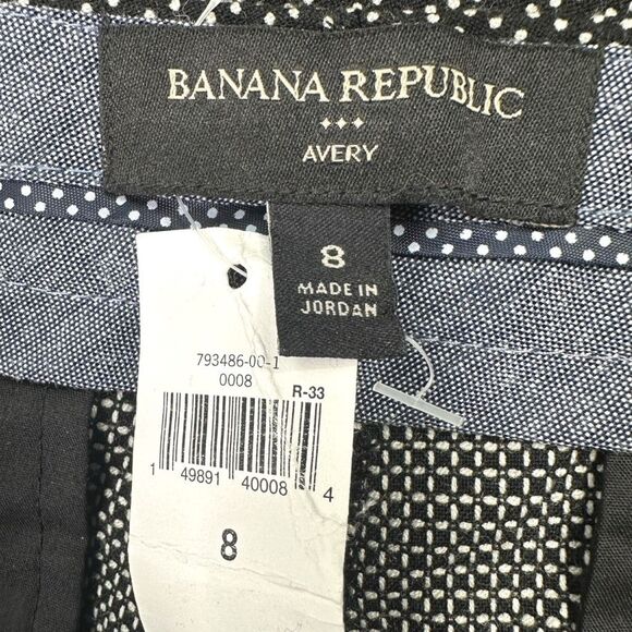 Banana Republic Avery Straight-Fit Hampton Dot Ankle Pants - Size 8 - Picture 6 of 6